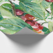 Cherry Seamless Pattern Cadeaupapier (Hoek)