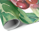 Cherry Seamless Pattern Cadeaupapier (Rol Hoek)