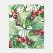 Cherry Seamless Pattern Fleece Deken (Voorkant)