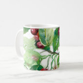 Cherry Seamless Pattern Koffiemok (Voorkant links)