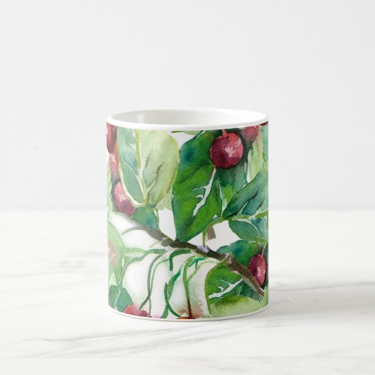 Cherry Seamless Pattern Koffiemok (Center)