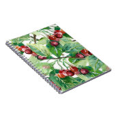 Cherry Seamless Pattern Notitieboek (Rechterzijde)