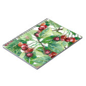 Cherry Seamless Pattern Notitieboek (Linkerzijde)
