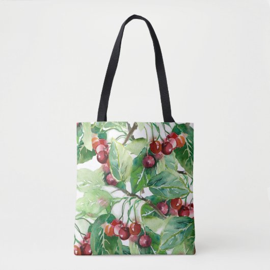 Cherry Seamless Pattern Tote Bag (Voorkant)