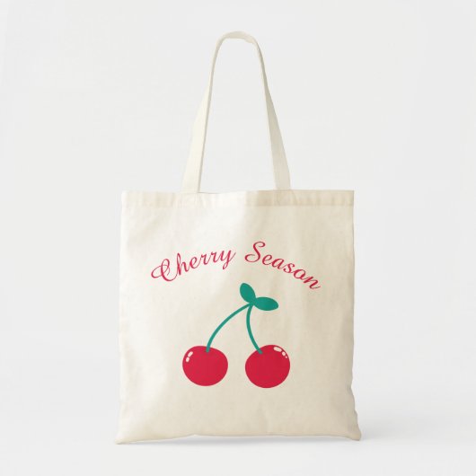 Cherry Seizoen Schattigee Kersen Canvas tas (Voorkant)