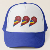 Cherry Shaved Ice Sno Cone Snocone Summer Snoball Trucker Pet (Voorkant)