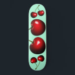 Cherry Skateboard - Uw kleuren<br><div class="desc">Zoete kersen - Kies / voeg uw favoriete achtergrondkleuren toe!</div>