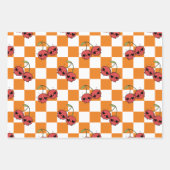 Cherry Skull Checkerboard – Alt esthetisch Inpakpapier Vel (Voorkant)