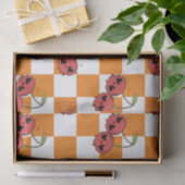 Cherry Skull Checkerboard – Alt esthetisch Tissuepapier (Geschenk)
