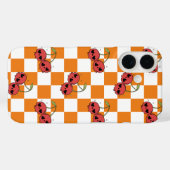Cherry Skull Checkerboard - Schattigee Gothic Vibe Case-Mate iPhone Case (Achterkant (horizontaal))