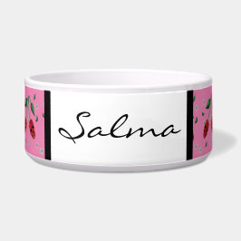 Cherry Skulls gepersonaliseerd Voerbakje