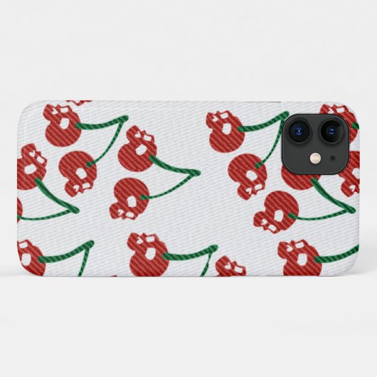 Cherry Skulls Red Case-Mate iPhone Case (Achterkant (horizontaal))
