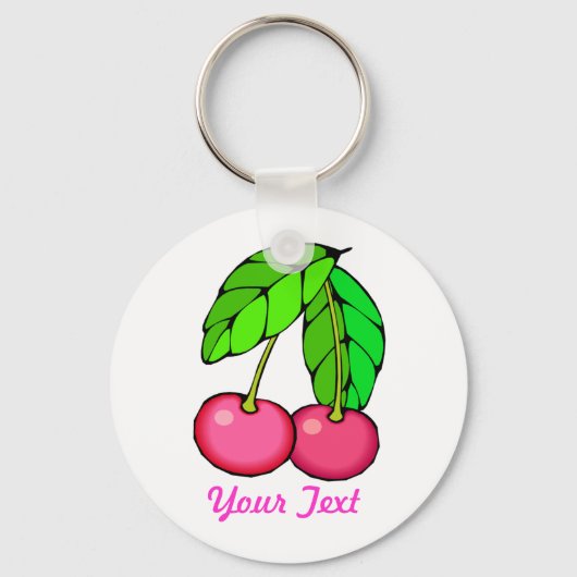 Cherry Sleutelhanger (WHITE) (Voorkant)