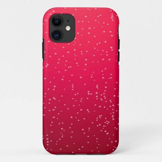 Cherry Soda met Tiny Bubbles Background Art Case-Mate iPhone Case (Achterkant)