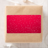 Cherry Soda met Tiny Bubbles Background Art Etiket (Insitu)