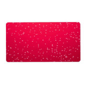 Cherry Soda met Tiny Bubbles Background Art Etiket (Voorkant)