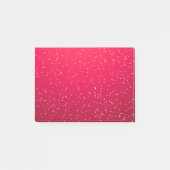 Cherry Soda met Tiny Bubbles Background Art Post-it® Notes (Voorkant)