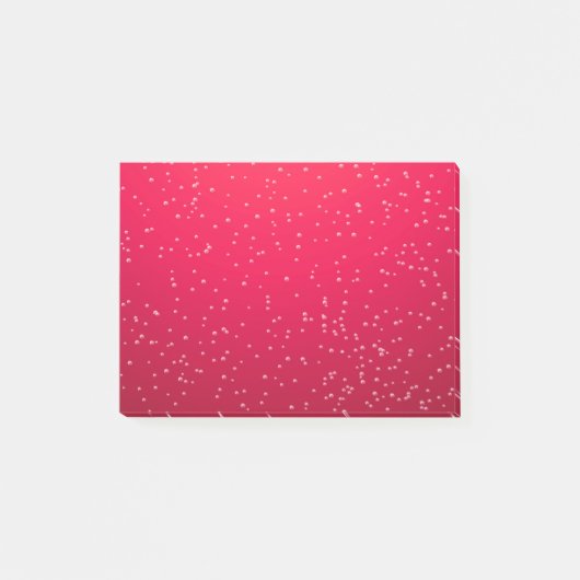 Cherry Soda met Tiny Bubbles Background Art Post-it® Notes (Voorkant)