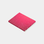 Cherry Soda met Tiny Bubbles Background Art Post-it® Notes (Schuin)