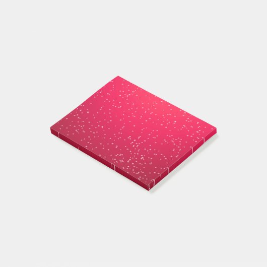 Cherry Soda met Tiny Bubbles Background Art Post-it® Notes (Schuin)