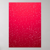 Cherry Soda met Tiny Bubbles Background Art Poster (Voorkant)