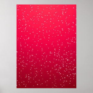 Cherry Soda met Tiny Bubbles Background Art Poster