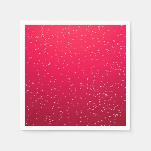 Cherry Soda met Tiny Bubbles Background Art Servet (Voorkant)