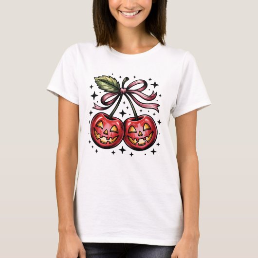 Cherry Spooky season halloween T-shirt (Voorkant)