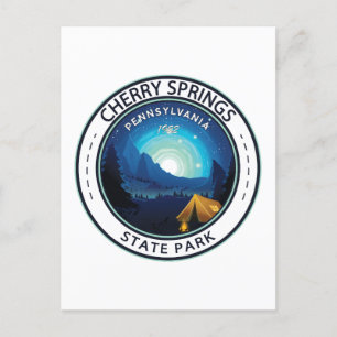 Cherry Springs State Park Pennsylvania Badge Briefkaart