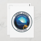 Cherry Springs State Park Pennsylvania Badge Briefkaart (Voorkant / Achterkant)