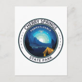 Cherry Springs State Park Pennsylvania Badge Briefkaart (Voorkant)