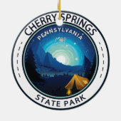 Cherry Springs State Park Pennsylvania Badge Keramisch Ornament (Achterkant)