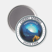Cherry Springs State Park Pennsylvania Badge Magneet (Voorkant / Achterkant)