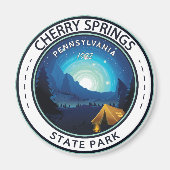 Cherry Springs State Park Pennsylvania Badge Magneet (Voorkant)