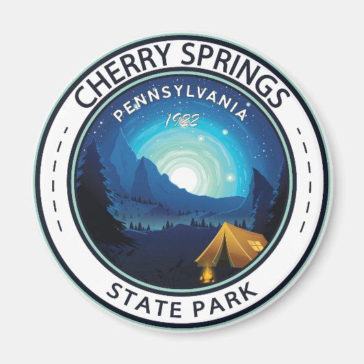 Cherry Springs State Park Pennsylvania Badge Magneet (Voorkant)