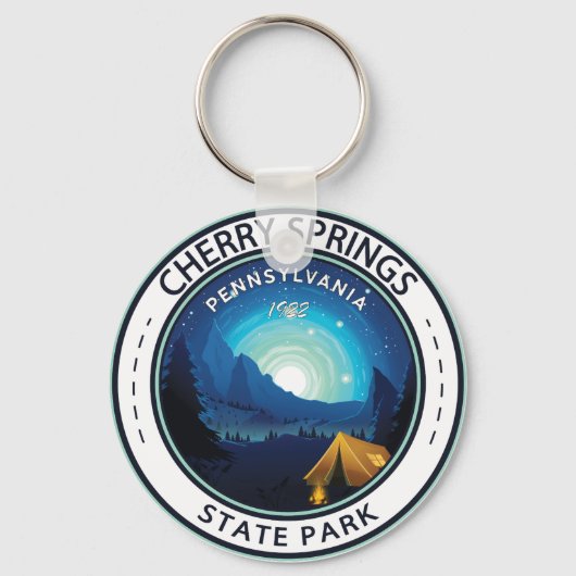 Cherry Springs State Park Pennsylvania Badge Sleutelhanger (Voorkant)