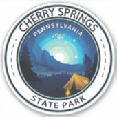 Cherry Springs State Park Pennsylvania Badge Sticker (Voorkant)
