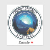 Cherry Springs State Park Pennsylvania Badge Sticker (Vel)