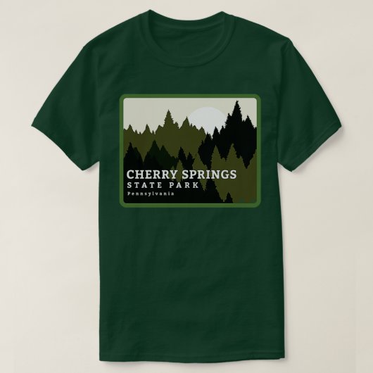Cherry Springs State Park Pennsylvania Forest Sun T-shirt (Design voorkant)