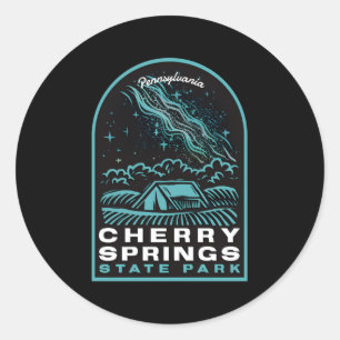 Cherry Springs State Park Pennsylvania Stars Ronde Sticker