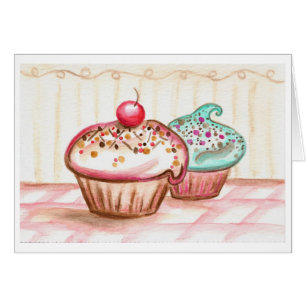 Cherry Sprinkle Cupcakes Kaart