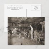 Cherry St. Garage circa 1925 Briefkaart (Voorkant / Achterkant)