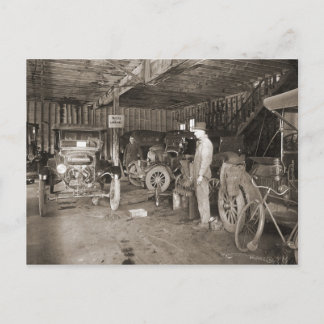 Cherry St. Garage circa 1925 Briefkaart