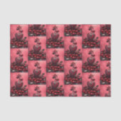 Cherry Steampunk Valentijn Tissuepapier (Voorkant)