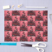 Cherry Steampunk Valentijn Tissuepapier (Craft)