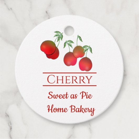 Cherry Stems Fresh Fruit String Label (Voorkant)