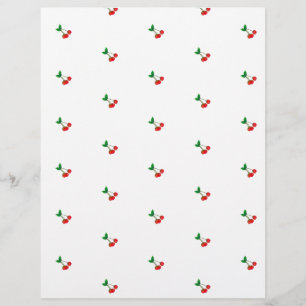 Cherry Stems Scrapbook Papier