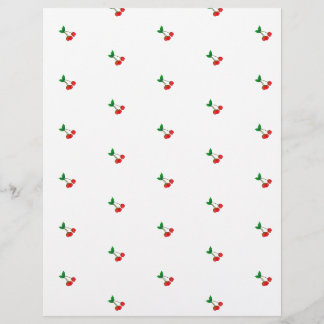  Cherry Stems Scrapbook Papier