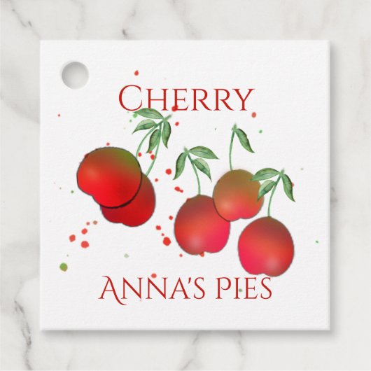 Cherry Stems String Labels (Voorkant)