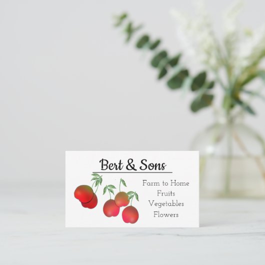 Cherry Stems Visitekaartje (Staand voorkant)
